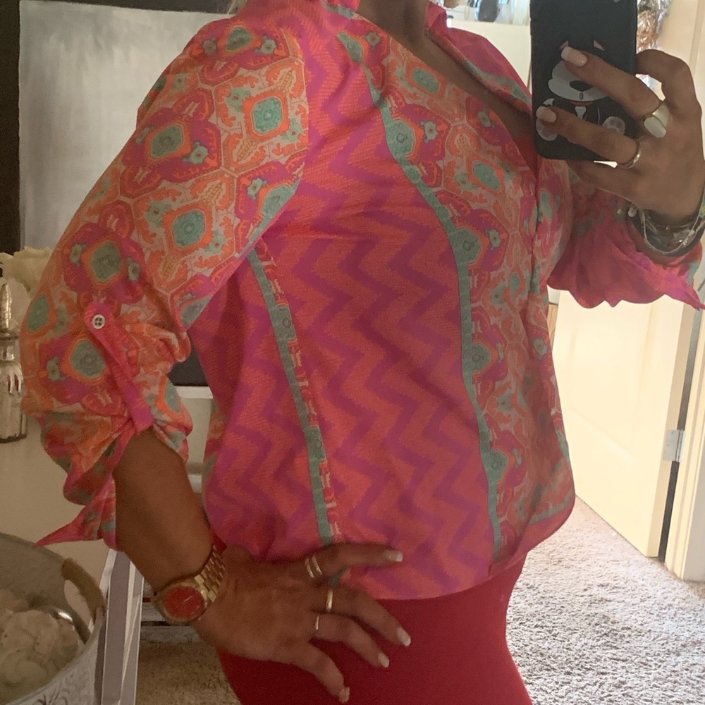 Blouse multicolor neon